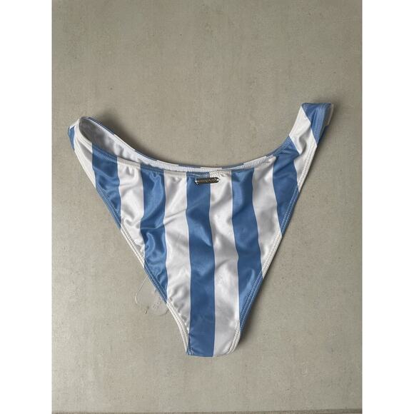 Kenny Flowers Swim Sporty Bikini Bottom Carolina Striped Swimwear - Picture 4 of 9